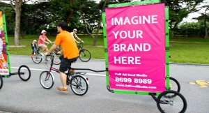 Mobile_Bicycle_Billboard_from_Singapore,_April_9_2013